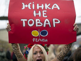 ���������� ����� �������� FEMEN. ���� &copy;AFP